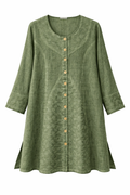 Pamuk Keten Tunik (Haki)