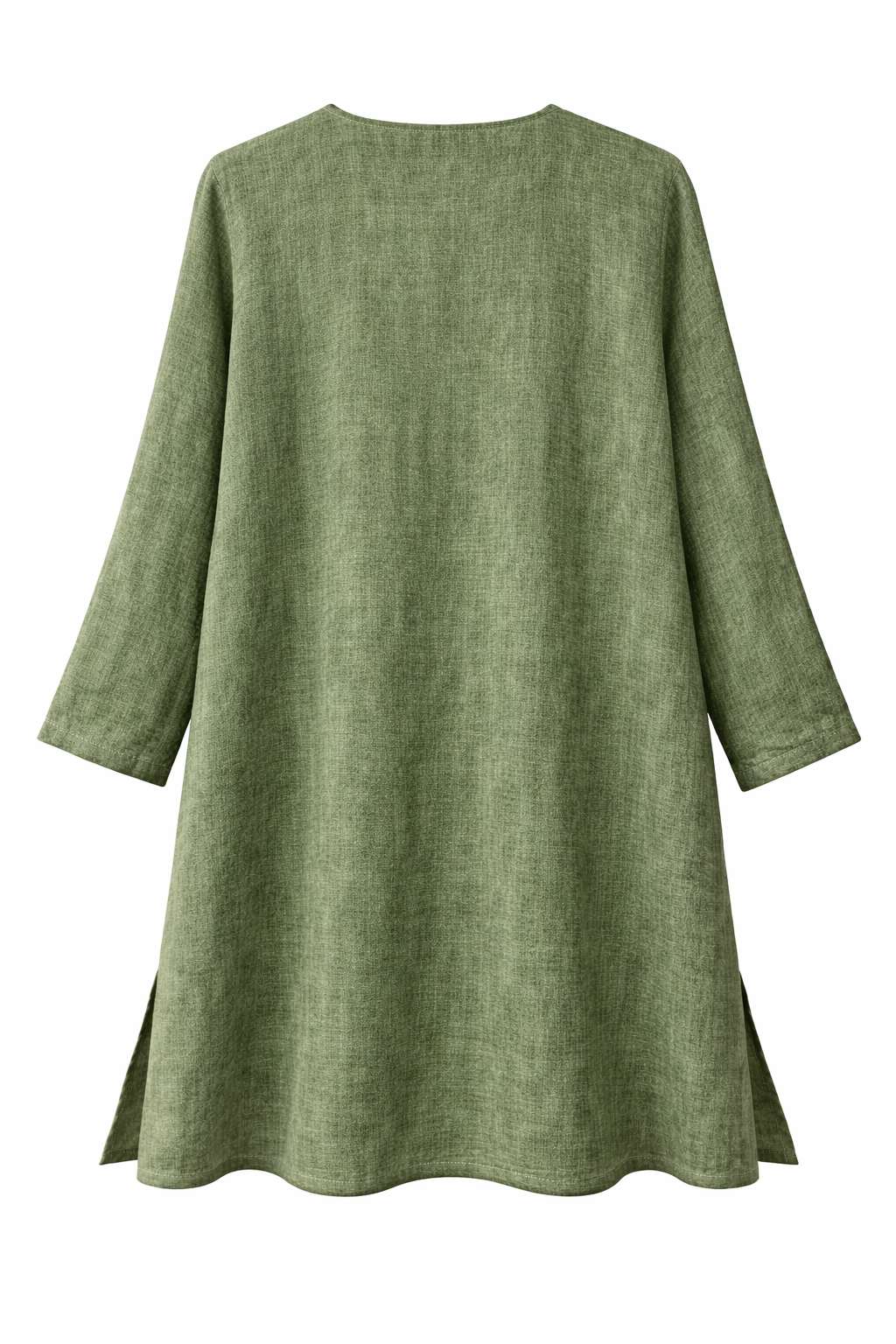 Pamuk Keten Tunik (Haki)