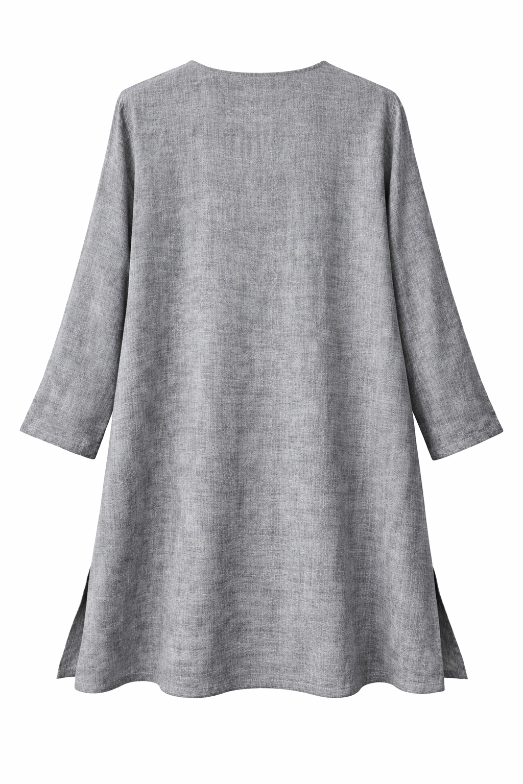 Pamuk Keten Tunik (Gri)