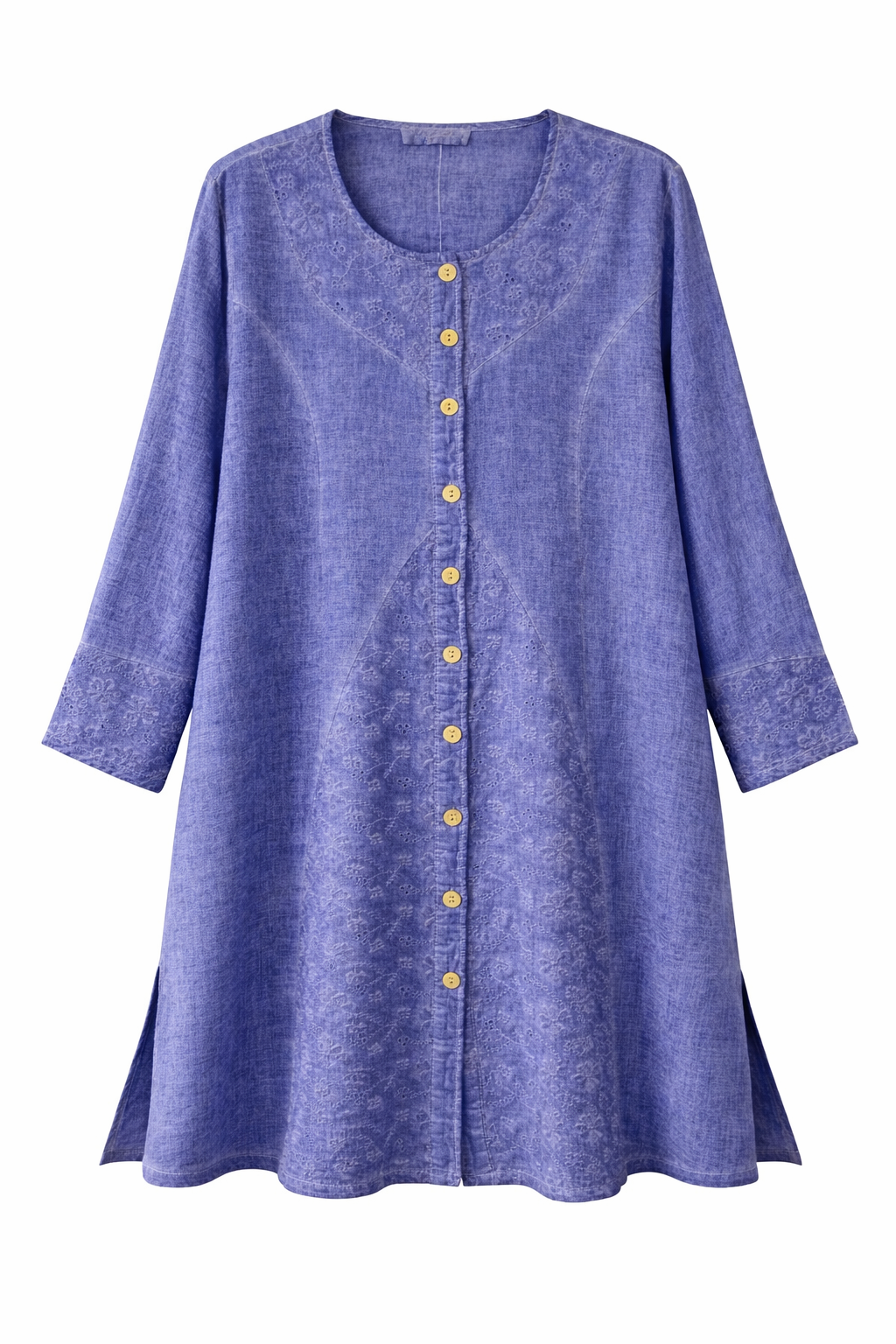 Pamuk Keten Tunik (Mavi)